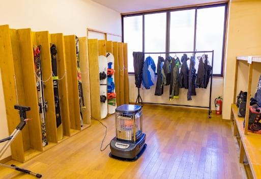 スキー乾燥室